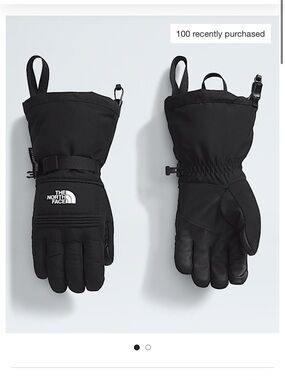The North Face Women’s Large Montana Ski Gloves Snow Black NWT Touchscreen Lined